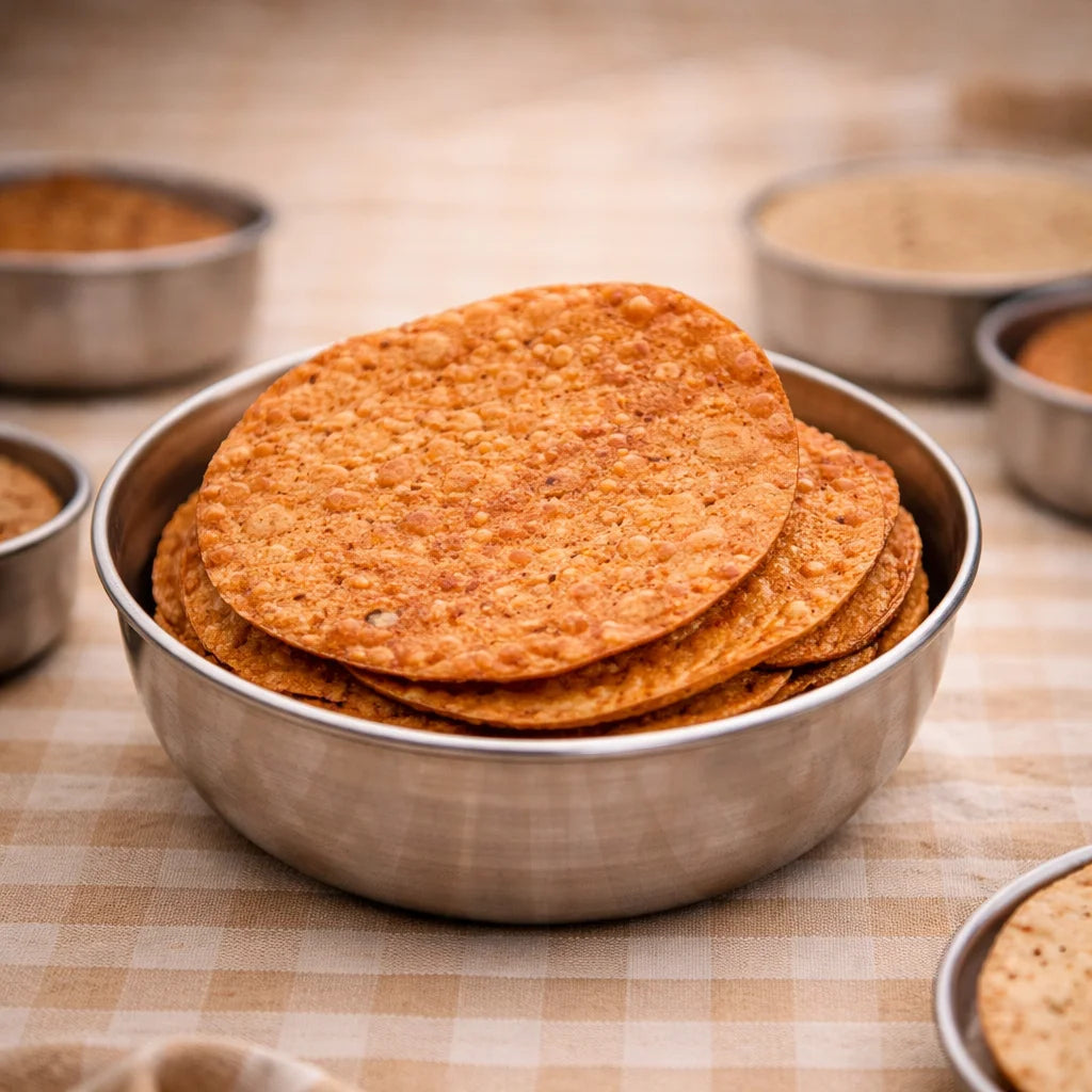 Horsegram papad (Hurali Happala)